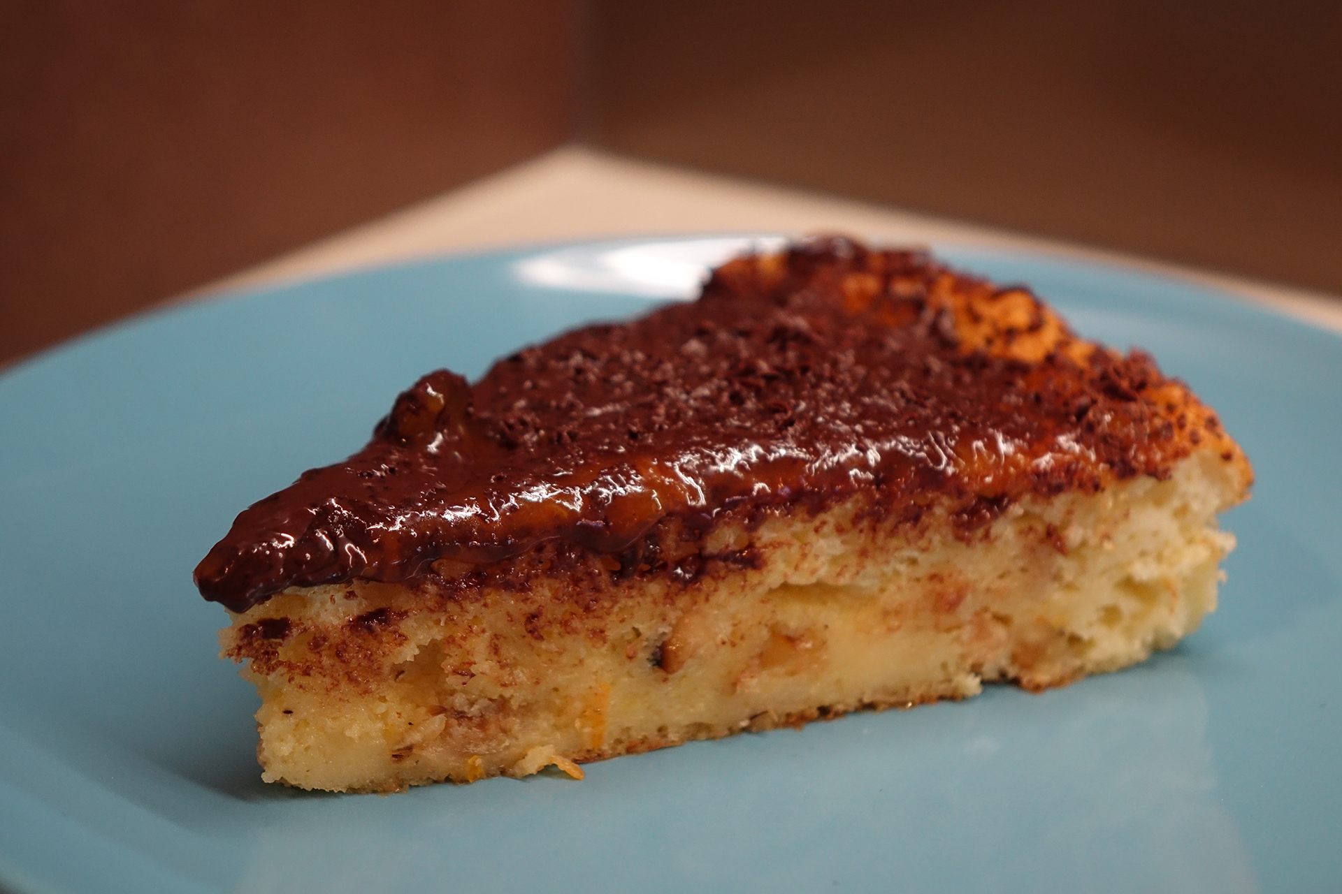 Gâteau ricotta noisettes et chocolat